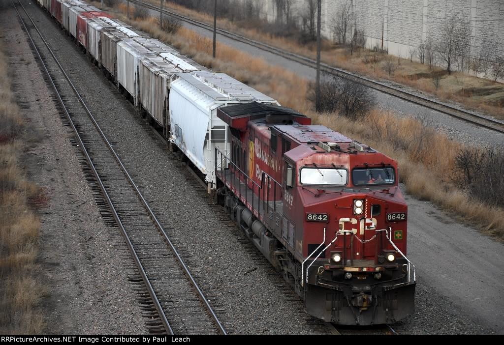 Grain train eases east